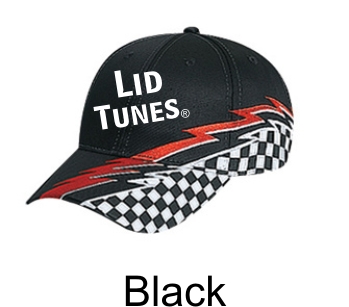 Lid Tunes Six Panel Racing Pattern Cap